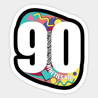 90s Kid - Vintage Nineties Kid Merch Sticker